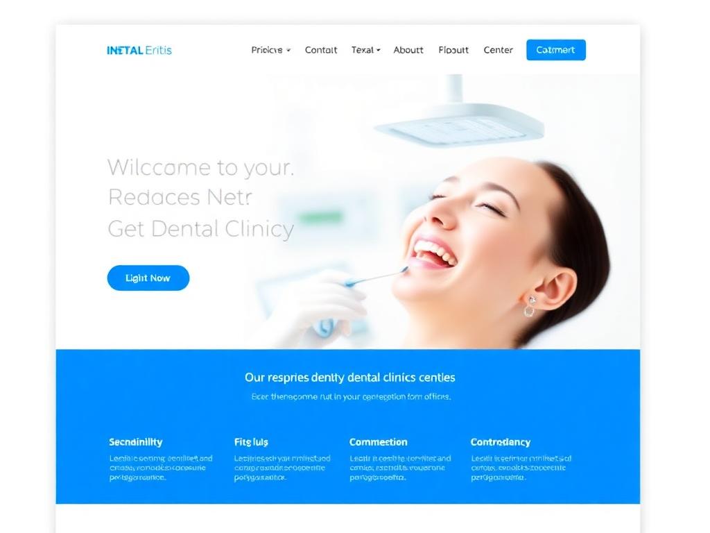 Dental Clinic website design preview