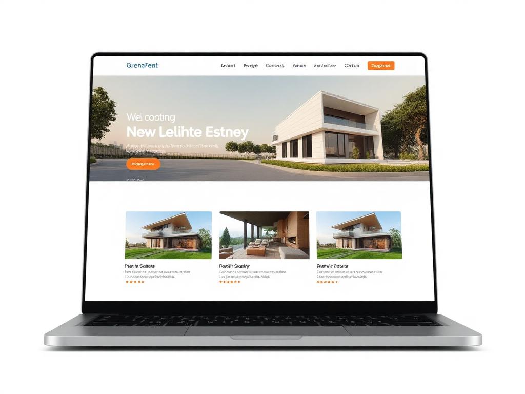 Real Estate website design preview